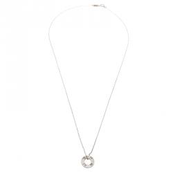 Pre Owned Tiffany & Co. Atlas Silver Pendant Chain Necklace
