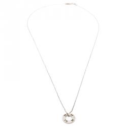 Pre Owned Tiffany & Co. Atlas Silver Pendant Chain Necklace