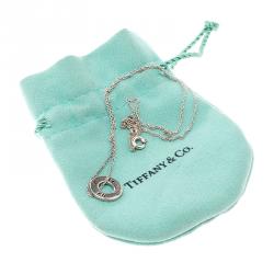 Pre Owned Tiffany & Co. Atlas Silver Pendant Chain Necklace