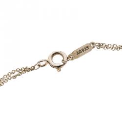 Pre Owned Tiffany & Co. Return To Tiffany Heart Tag Silver Chain Bracelet