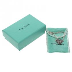 Pre Owned Tiffany & Co. Return To Tiffany Heart Tag Silver Chain Bracelet