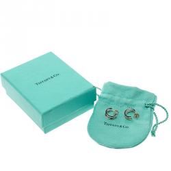Pre Owned Tiffany & Co. Atlas Silver Hoop Earrings