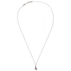 مملوكة مسبقًا Tiffany & Co. Silver Elsa Peretti Teardrop Pendant Necklace