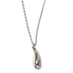 مملوكة مسبقًا Tiffany & Co. Silver Elsa Peretti Teardrop Pendant Necklace