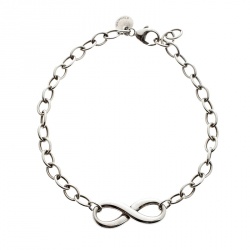 Pre Owned Tiffany & Co. Infinity Silver Chain Link Bracelet