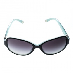 Pre Owned Tiffany & Co. Black/Tiffany Blue TF 4046-B Butterfly Sunglasses