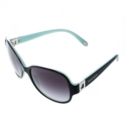 Pre Owned Tiffany & Co. Black/Tiffany Blue TF 4046-B Butterfly Sunglasses