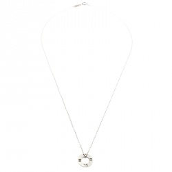 Pre Owned Tiffany & Co. Atlas Pierced Silver Pendant Necklace