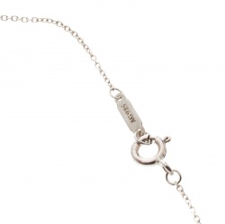 Pre Owned Tiffany & Co. Return To Tiffany Double Heart Tag Silver Chain Necklace