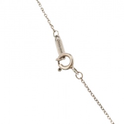 Pre Owned Tiffany & Co. Atlas Pierced Silver Pendant Necklace