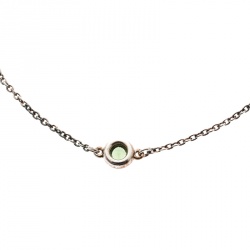 Pre Owned Tiffany & Co. Elsa Peretti Color By The Yard Tsavorite Garnet Silver Bracelet