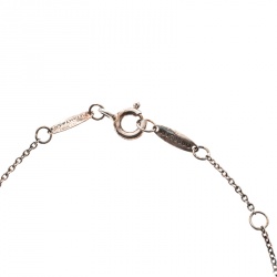 Pre Owned Tiffany & Co. Elsa Peretti Color By The Yard Tsavorite Garnet Silver Bracelet