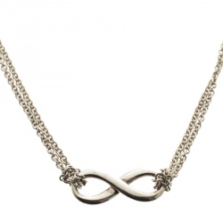 Pre Owned Tiffany & Co. Infinity Silver Pendant Necklace