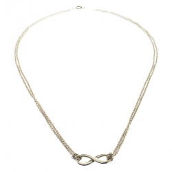 Pre Owned Tiffany & Co. Infinity Silver Pendant Necklace