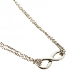 Pre Owned Tiffany & Co. Infinity Silver Pendant Necklace