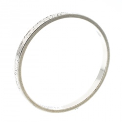 Pre Owned Tiffany & Co. Notes Engraved Silver Bangle Bracelet 19cm