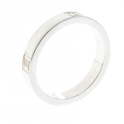 Pre Owned Tiffany & Co. Atlas Silver Band Ring Size 55