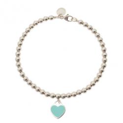 مملوكة مسبقًا Tiffany & Co. Return To Tiffany Silver Bead Bracelet 17.5CM