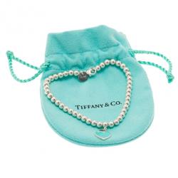 مملوكة مسبقًا Tiffany & Co. Return To Tiffany Silver Bead Bracelet 17.5CM