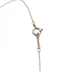 Pre Owned Tiffany & Co. Paloma Picasso Loving Heart Silver Pendant Necklace