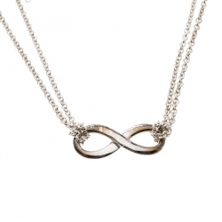 Pre Owned Tiffany & Co. Infinity Silver Pendant Necklace