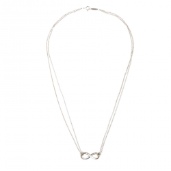Pre Owned Tiffany & Co. Infinity Silver Pendant Necklace
