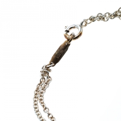 Pre Owned Tiffany & Co. Infinity Blue Enamel Silver Bracelet