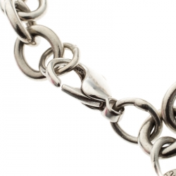 Pre Owned Tiffany & Co. Return to Tiffany Heart Tag Silver Bracelet