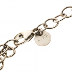 Pre Owned Tiffany & Co. Infinity Silver Chain Link Bracelet