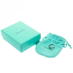 Pre Owned Tiffany & Co. Infinity Silver Ring Size 48