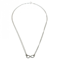 Pre Owned Tiffany & Co. Infinity Silver Pendant Necklace