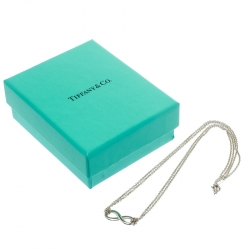 Pre Owned Tiffany & Co. Infinity Silver Pendant Necklace
