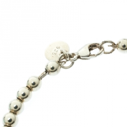 Pre Owned Tiffany & Co. Return to Tiffany Heart Tag Enamel Silver Beads Bracelet