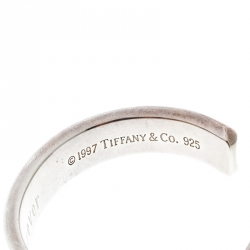 Pre Owned Tiffany & Co. 1837 Silver Open Cuff Bracelet