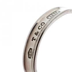 Pre Owned Tiffany & Co. 1837 Silver Open Cuff Bracelet