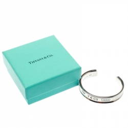 Pre Owned Tiffany & Co. 1837 Silver Open Cuff Bracelet