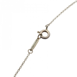 Pre Owned Tiffany & Co. 1837 Interlocking Circles Silver Pendant Necklace