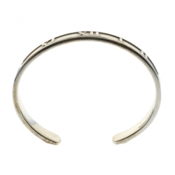 Pre Owned Tiffany & Co. Vintage Atlas Silver Open Cuff Bracelet 15 cm
