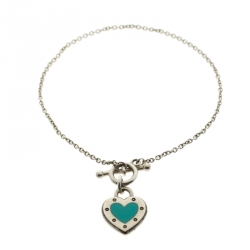 Pre Owned Tiffany & Co. Return To Tiffany Love Heart Tag Toggle Sterling Silver Bracelet