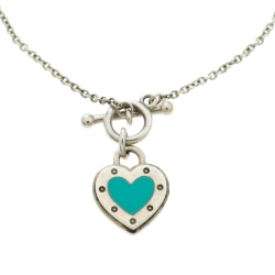 Pre Owned Tiffany & Co. Return To Tiffany Love Heart Tag Toggle Sterling Silver Bracelet