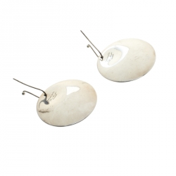 Pre Owned Tiffany & Co. Elsa Peretti Sterling Silver Disc Drop Earrings