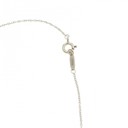 Pre Owned Tiffany & Co. Knot Key Pendant Enamel Silver Necklace