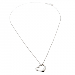 Pre Owned Tiffany & Co. Elsa Peretti Open Heart Pendant Necklace