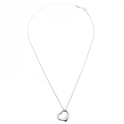 Pre Owned Tiffany & Co. Elsa Peretti Open Heart Pendant Necklace