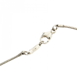 Pre Owned Tiffany & Co. Stencil Heart Pendant Wire Chain Necklace