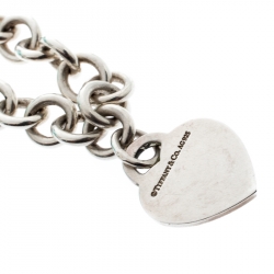 Pre Owned Tiffany & Co. Return to Tiffany Heart Tag Silver Necklace