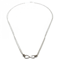 Pre Owned Tiffany & Co. Tiffany Infinity Silver Pendant Necklace