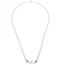 Pre Owned Tiffany & Co. Tiffany Infinity Silver Pendant Necklace