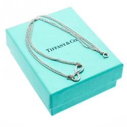 Pre Owned Tiffany & Co. Tiffany Infinity Silver Pendant Necklace