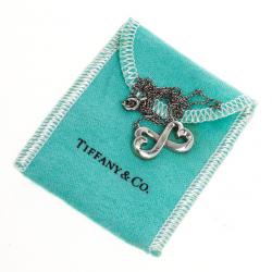 Pre Owned Tiffany & Co. Paloma Picasso Double Loving Heart Silver Pendant Necklace